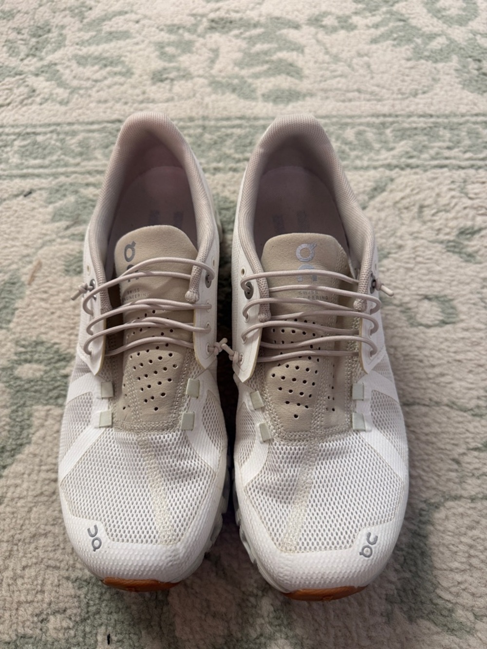 On Running Women's White and Beige Neutral-Run Trainers